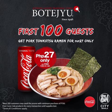 BOTEJYU SM Manila Opening Promo: July 30 2021.